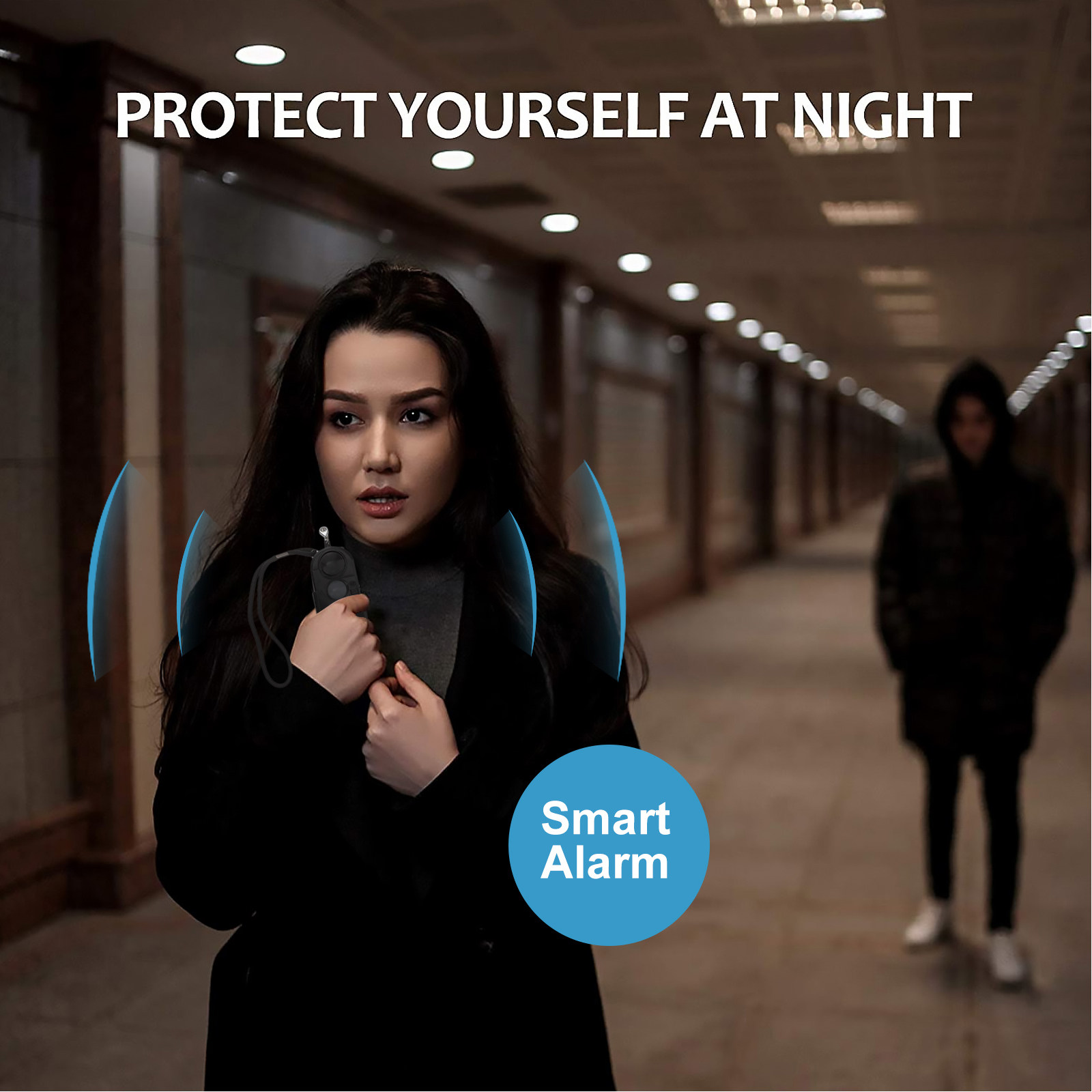 Personal Alarm Keychain - Kadınlar için Çift Fonksiyonlu Kişisel Alarm