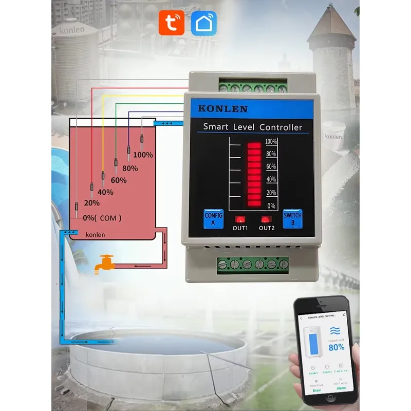 KONLEN Su Seviye Sensörü WIFI  - Water Alarm Sensor incelemesi ve fiyatı